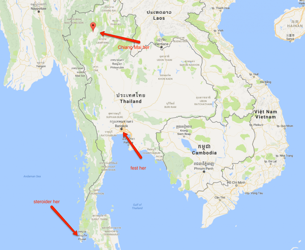 thailand-kort